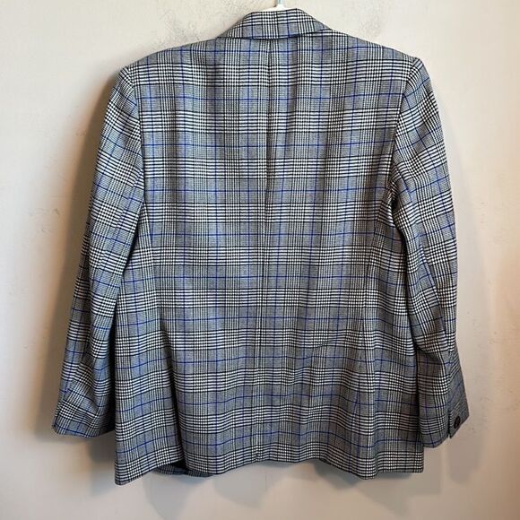 Pendleton VTG Virgin Wool Plaid Blazer 12P - Picture 7 of 9